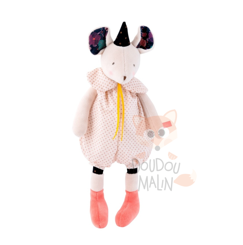  il était une fois mimi souris peluche rose 30 cm 